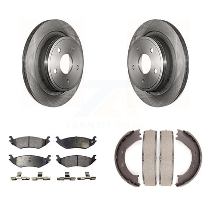 Kit de plaquettes semi-métalliques et de freins de stationnement, Rotors à disque arrière, pour Dodge Ram 150