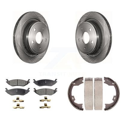 Kit de plaquettes semi-métalliques et de freins de stationnement, Rotors à disque arrière, pour Dodge Ram 150