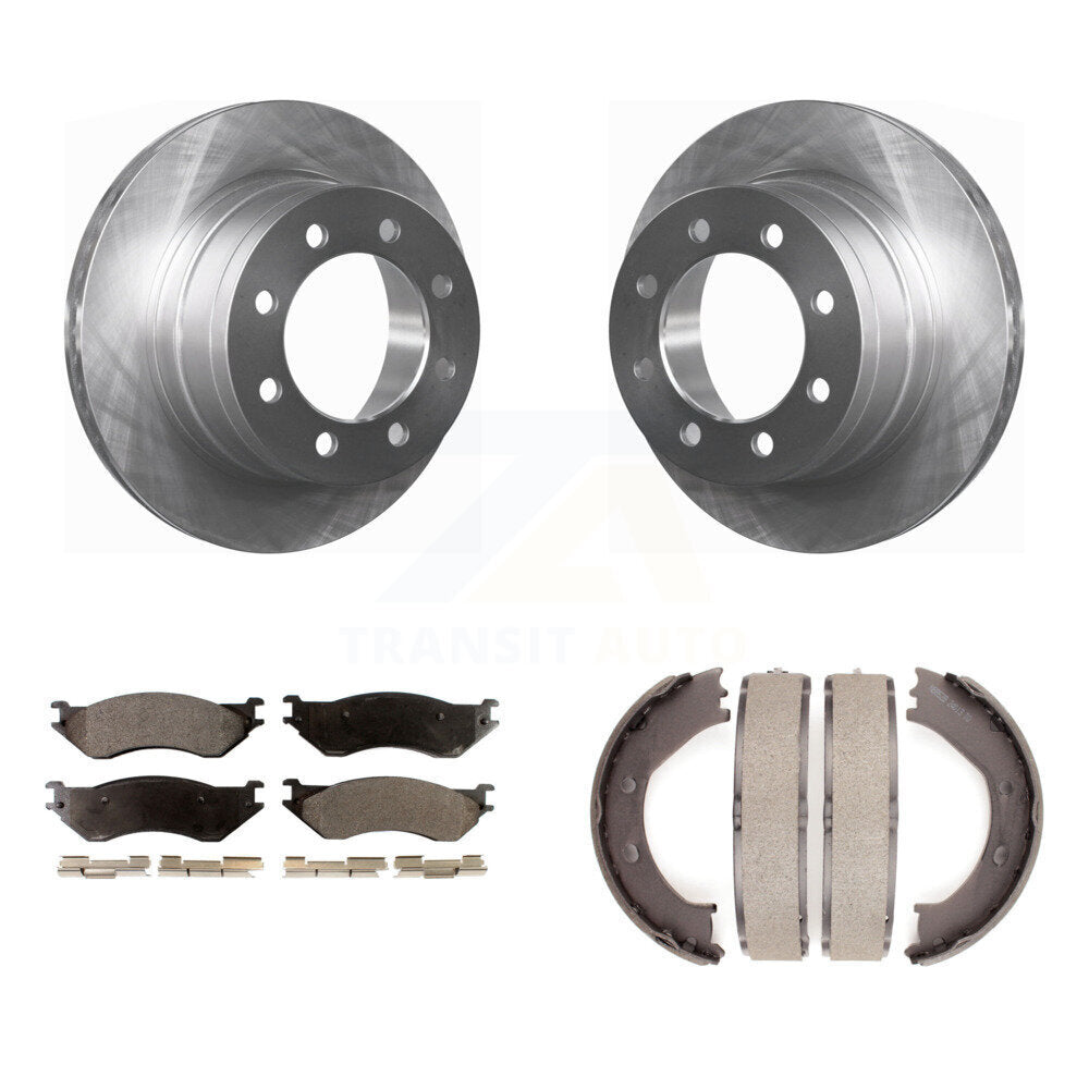Kit de plaquettes semi-métalliques et de freins de stationnement, Rotors à disque arrière, pour Dodge Ram 150