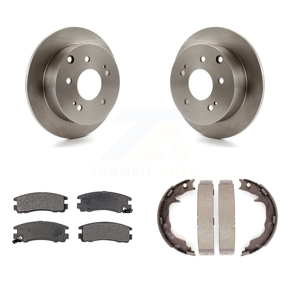 Kit de plaquettes semi-métalliques et de chaussures de stationnement pour rotors de disque arrière, pour Mitsubishi Eclips