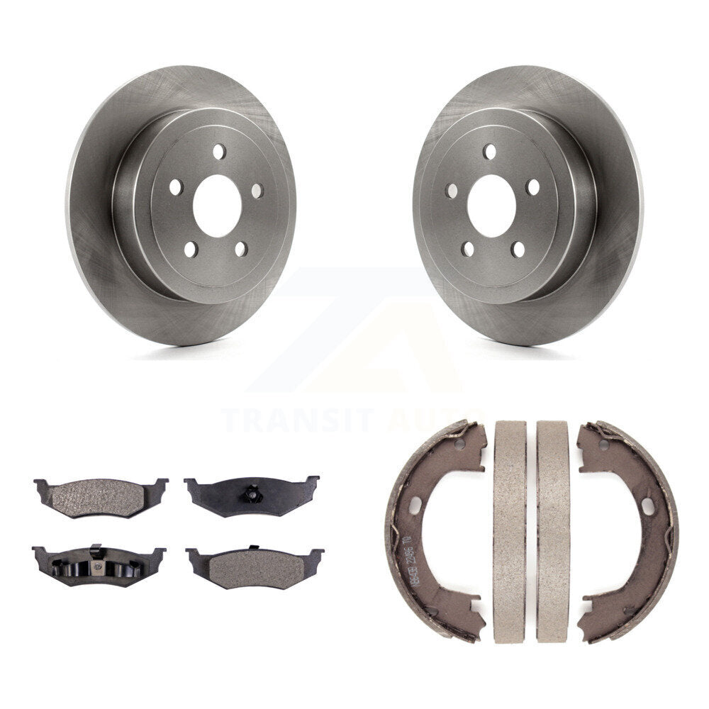 Kit de plaquettes semi-métalliques et de chaussures de stationnement pour rotors de disque arrière, pour Chrysler Sebring PT