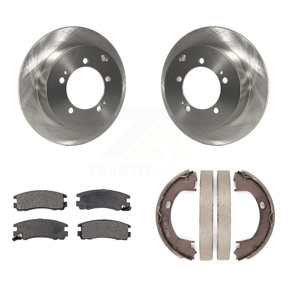 Kit de plaquettes semi-métalliques et de chaussures de stationnement pour rotors de disque arrière, pour Mitsubishi Eclips
