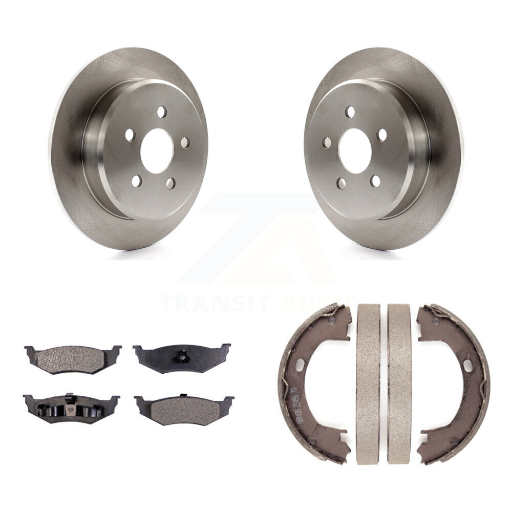 Kit de plaquettes semi-métalliques et de chaussures de stationnement pour rotors de disque arrière, pour Chrysler PT Cruiser