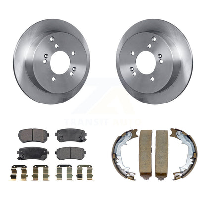 Kit de chaussures de stationnement à plaquettes semi-métalliques, Rotors à disque arrière, pour Hyundai Tucson Kia AW