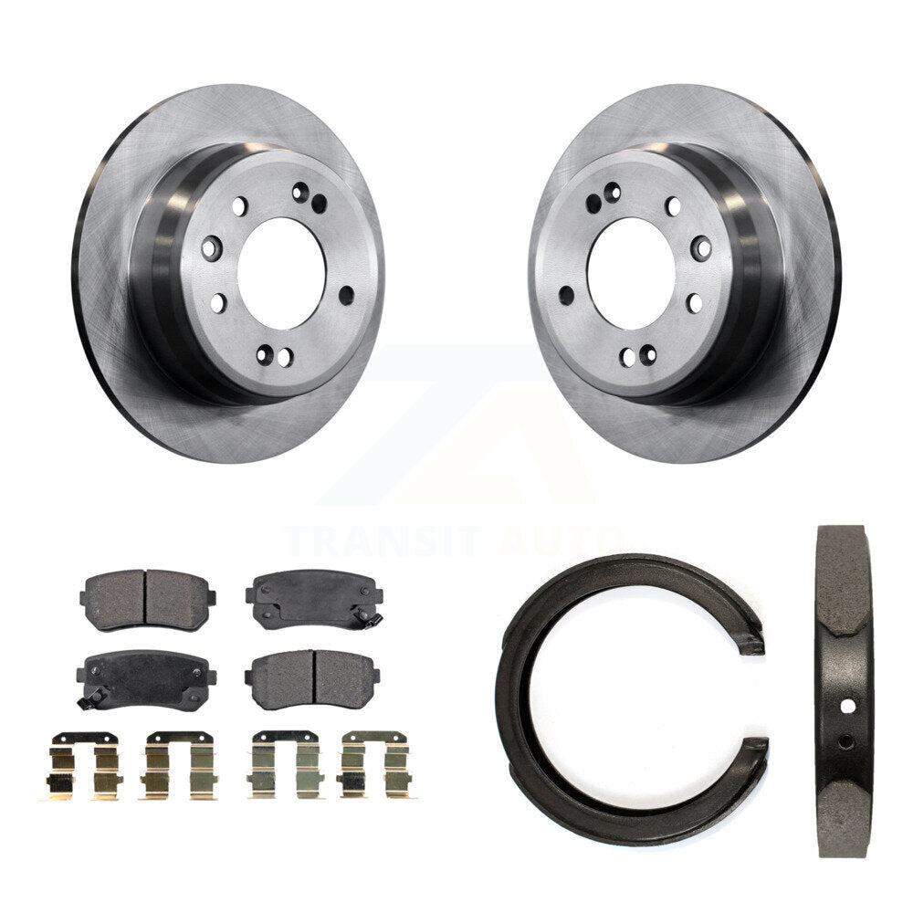 Kit de chaussures de stationnement avec disques semi-métalliques, Rotors à disque arrière, pour Kia Sportage FW 11-16