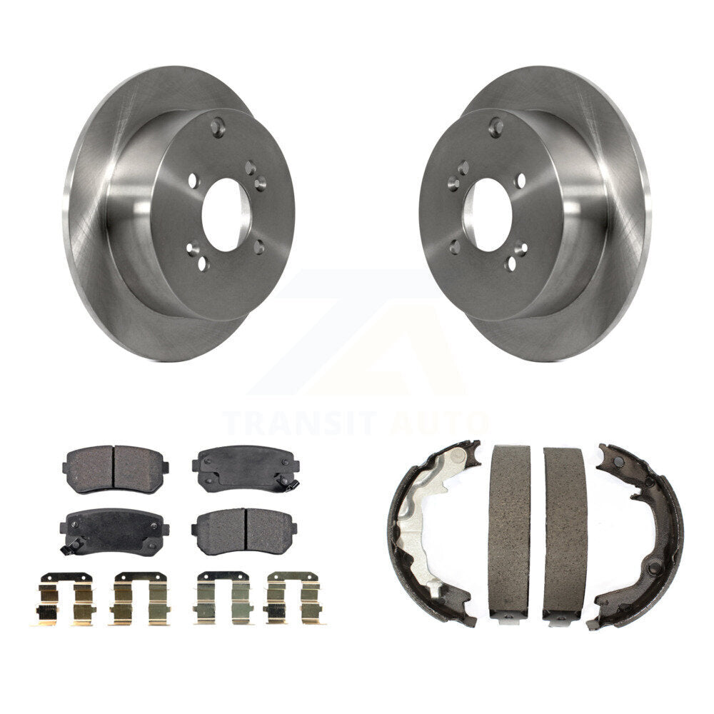 Kit de chaussures de stationnement avec disques semi-métalliques, Rotors à disque arrière, pour Hyundai Accent Kia Ri