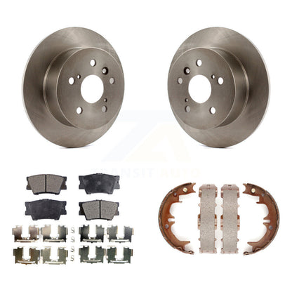 Kit de plaquettes semi-métalliques et de chaussures de stationnement, Rotors à disque arrière, pour Toyota Camry Lexu