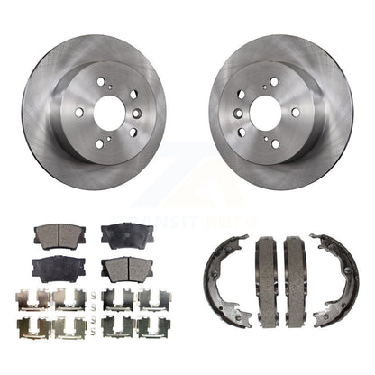 Kit de plaquettes semi-métalliques et de chaussures de stationnement, Rotors à disque arrière, pour Toyota Camry Lexu