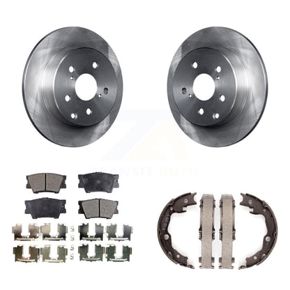 Kit de plaquettes semi-métalliques et de chaussures de stationnement pour rotors de disque arrière, pour Toyota RAV4 Lexus