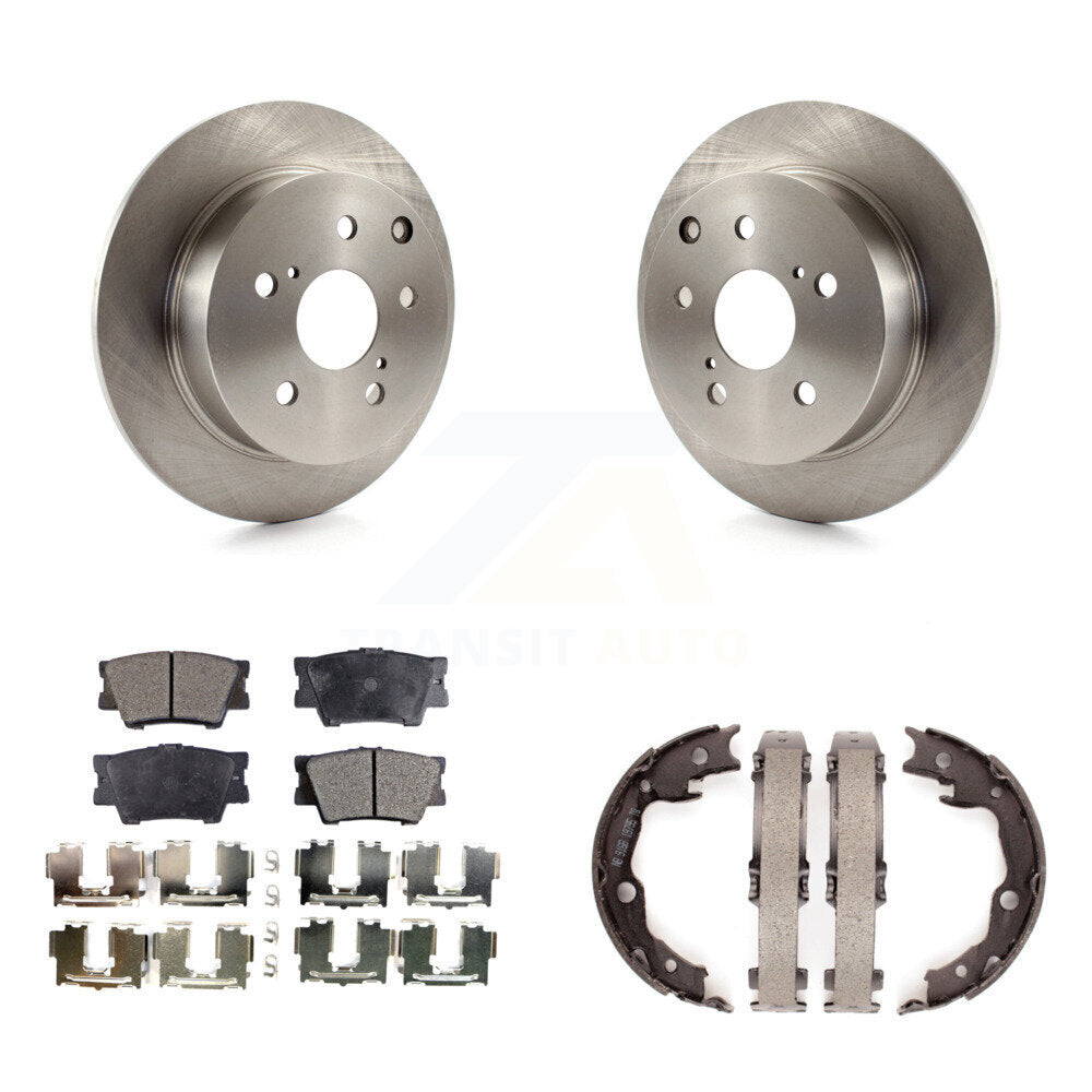 Kit de chaussures de stationnement à plaquettes semi-métalliques, Rotors à disque arrière, pour Toyota Matrix Pontiac
