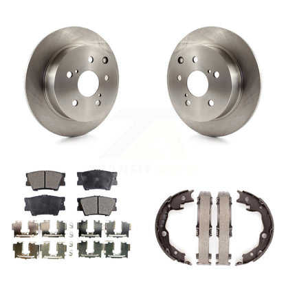 Kit de chaussures de stationnement à plaquettes semi-métalliques, Rotors à disque arrière, pour Toyota Matrix Pontiac