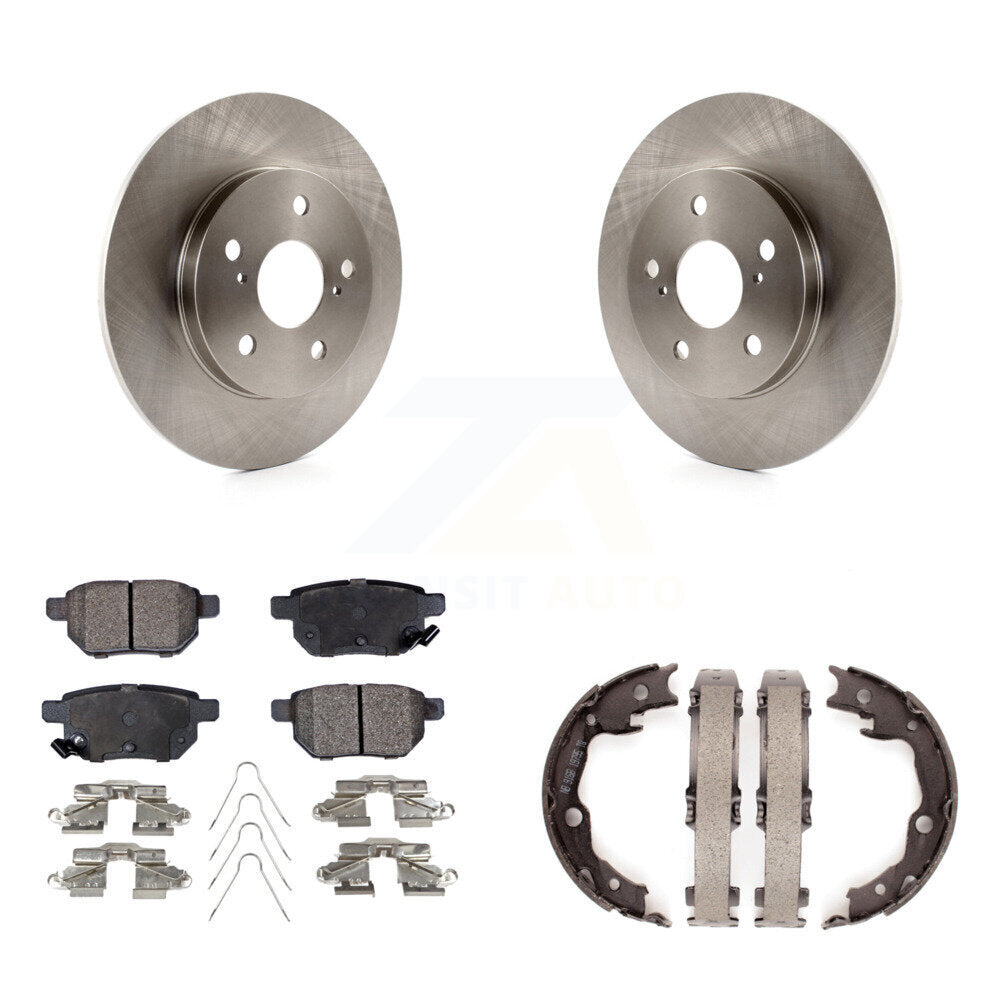 Kit de chaussures de stationnement à plaquettes semi-métalliques, Rotors à disque arrière, pour Toyota Matrix Pontiac