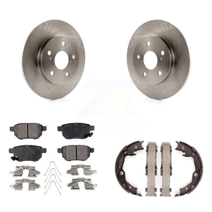 Kit de chaussures de stationnement à plaquettes semi-métalliques, Rotors à disque arrière, pour Toyota Matrix Pontiac