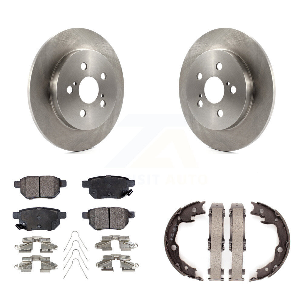 Kit de chaussures de stationnement à plaquettes semi-métalliques, Rotors à disque arrière, pour Toyota Matrix Pontiac