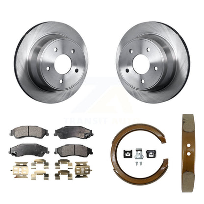 Kit de plaquettes semi-métalliques et de chaussures de stationnement, Rotors à disque arrière, pour Chevrolet GMC Blaze