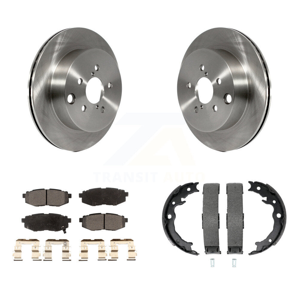 Kit de plaquettes semi-métalliques et de chaussures de stationnement pour rotors de disque arrière, pour Subaru Forester 2.0