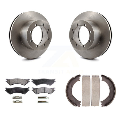 Kit de chaussures de stationnement avec plaquettes semi-métalliques, Rotors à disque arrière, pour Ford E-350 Super Duty