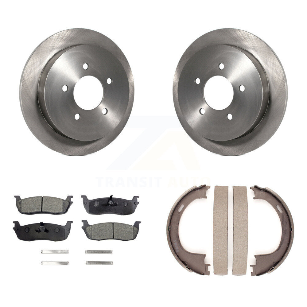 Kit de plaquettes semi-métalliques et de chaussures de stationnement pour disques arrière, pour Ford F-150 Heritage