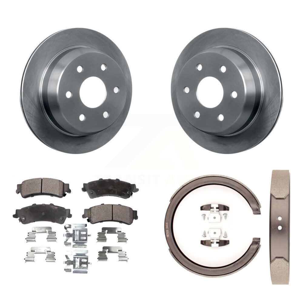 Kit de chaussures de stationnement avec disques semi-métalliques, Rotors à disque arrière, pour Chevrolet GMC 1500 XL