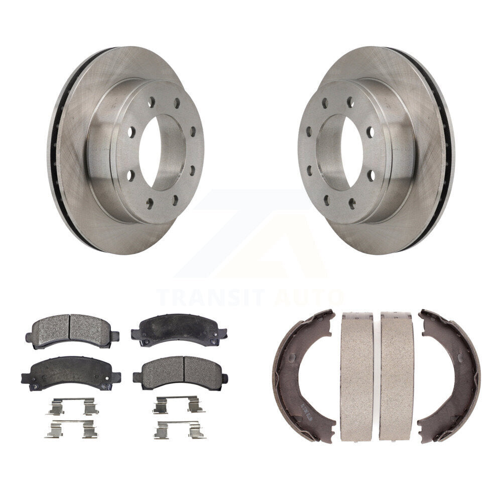 Kit de chaussures de stationnement avec disques semi-métalliques, Rotors à disque arrière, pour Chevrolet Express 250
