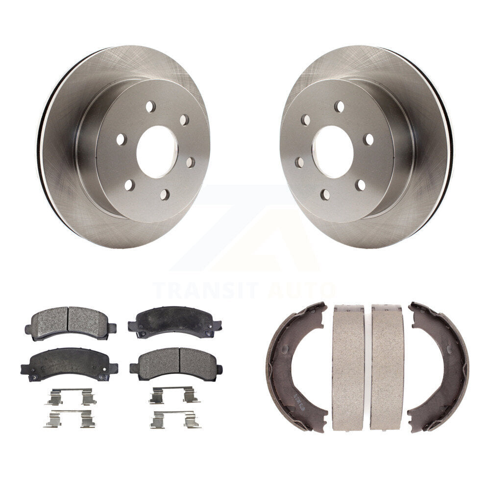 Kit de chaussures de stationnement avec disques semi-métalliques, Rotors à disque arrière, pour Chevrolet Express 250