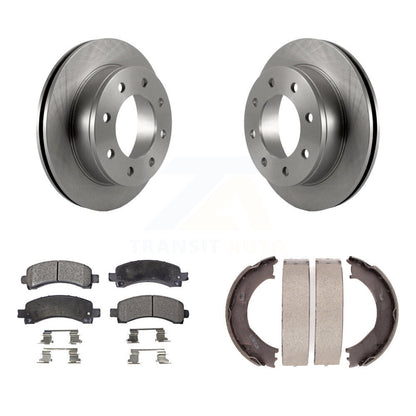 Kit de chaussures de stationnement avec disques semi-métalliques, Rotors à disque arrière, pour Chevrolet Express 350