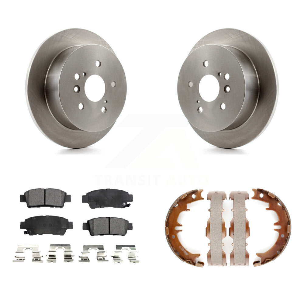Kit de plaquettes semi-métalliques et de chaussures de stationnement pour disques arrière, pour Toyota Sienna 04-10