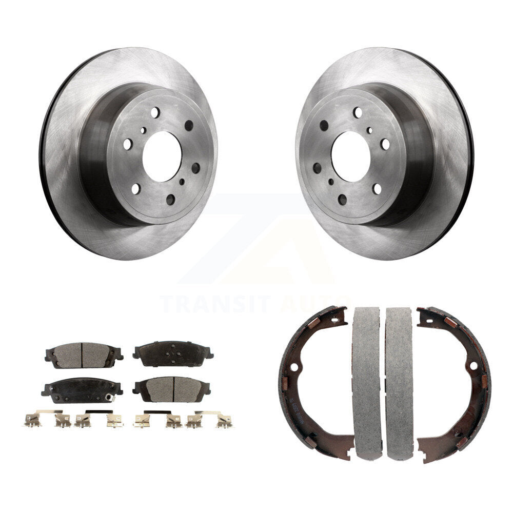 Kit de plaquettes semi-métalliques et de chaussures de stationnement pour disques arrière, pour GMC Chevrolet Sierr
