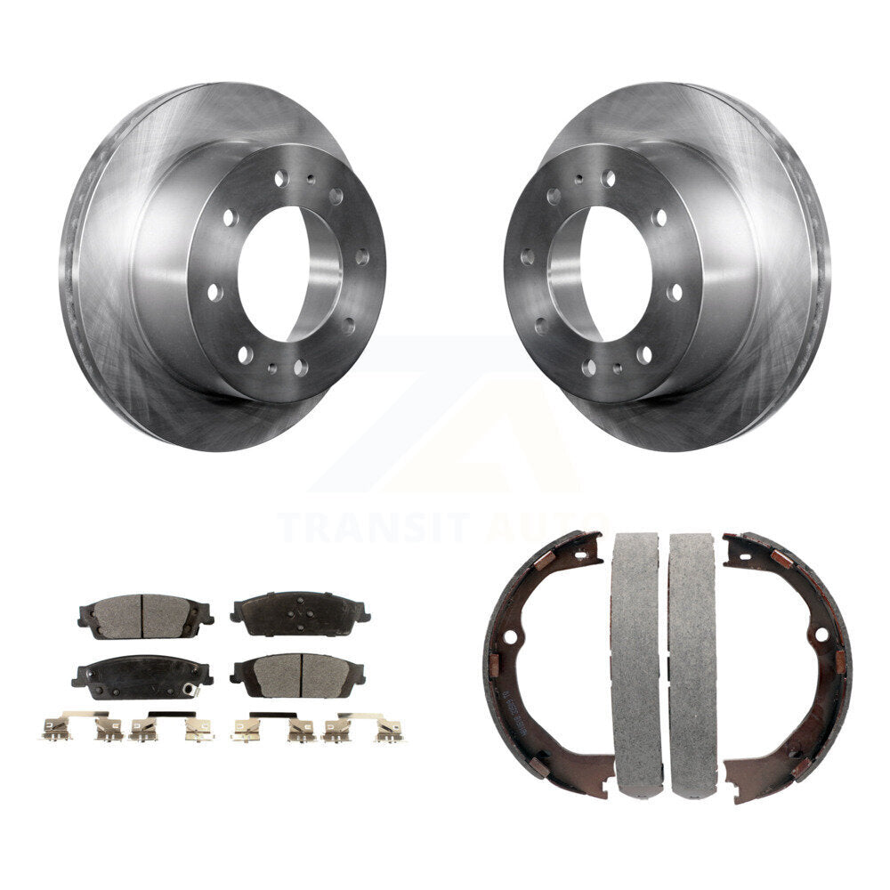 Kit de plaquettes semi-métalliques et de chaussures de stationnement, Rotors à disque arrière, pour Chevrolet Suburba