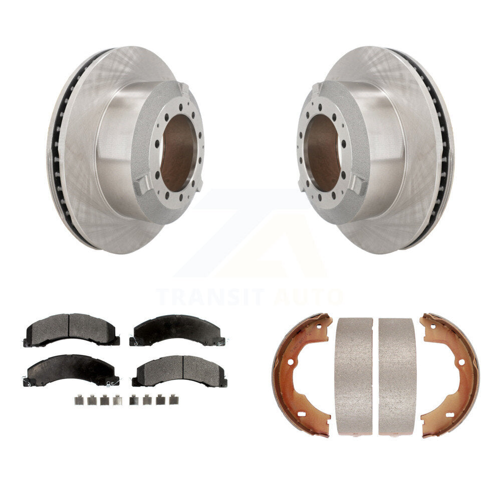 Kit de chaussures de stationnement à plaquettes semi-métalliques, Rotors à disque arrière, pour Ram Dodge Sterling 45