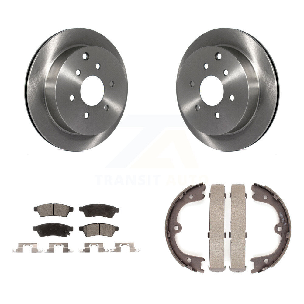 Kit de chaussures de stationnement à plaquettes semi-métalliques, Rotors à disque arrière, pour Nissan Frontier Xterr
