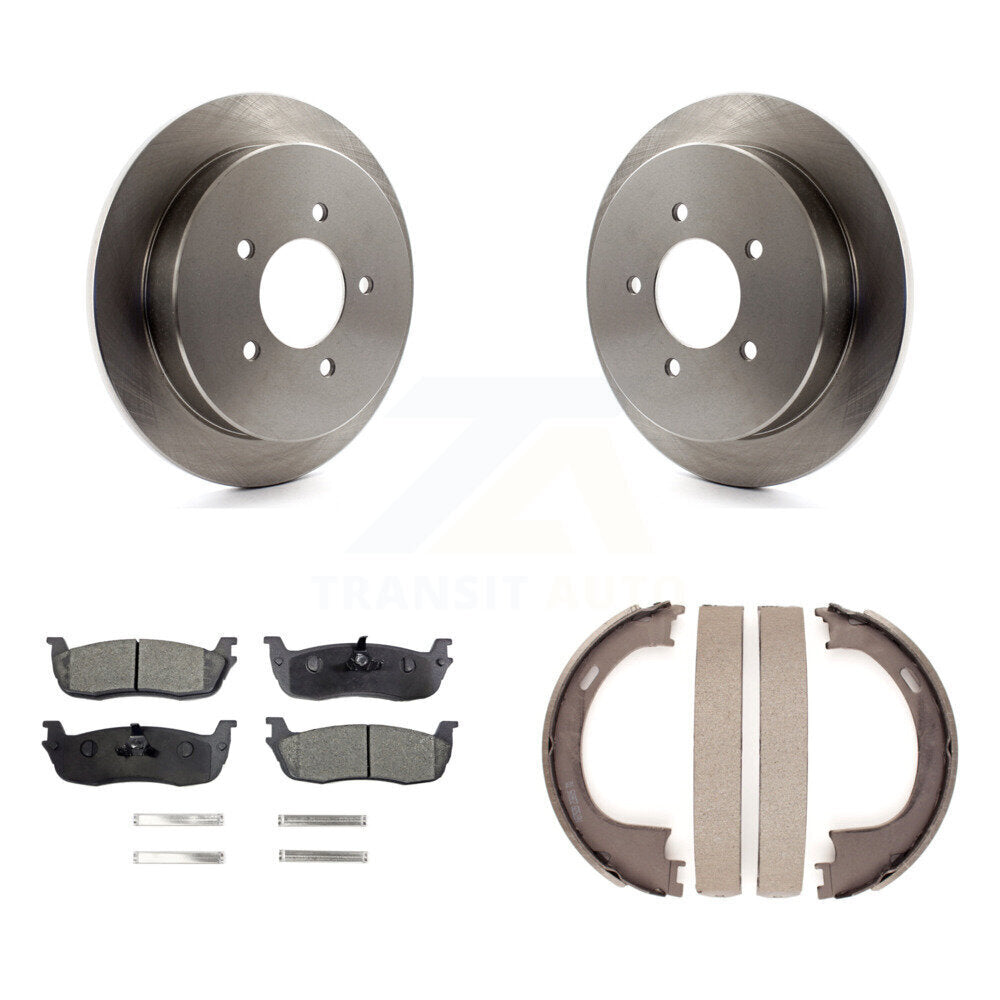 Kit de chaussures de stationnement à plaquettes semi-métalliques, Rotors à disque arrière, pour Ford F-150 Expedition