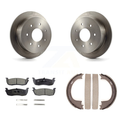 Kit de patins de frein de stationnement, Rotors à disque arrière, plaquettes semi-métalliques, pour Ford F-150 F-25