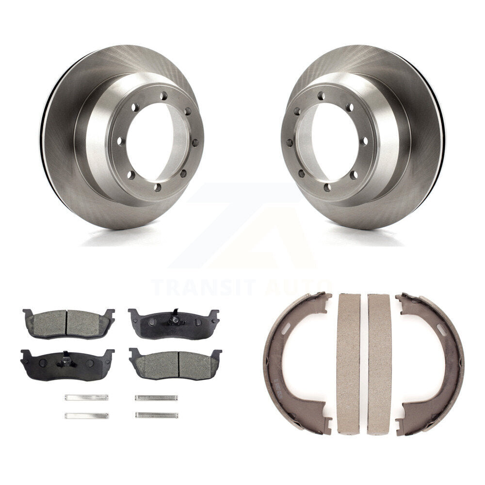 Kit de plaquettes semi-métalliques et de chaussures de stationnement pour disques arrière, pour Ford F-150 RW 01-03