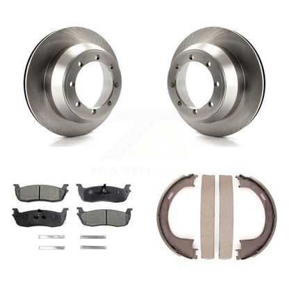 Kit de plaquettes semi-métalliques et de chaussures de stationnement pour disques arrière, pour Ford F-150 RW 01-03