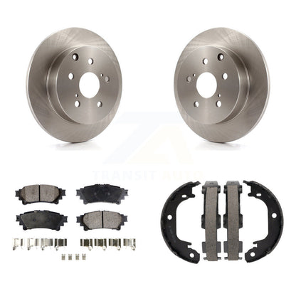 Kit de plaquettes semi-métalliques et de chaussures de stationnement pour rotors de disque arrière, pour Toyota Prius V Mira