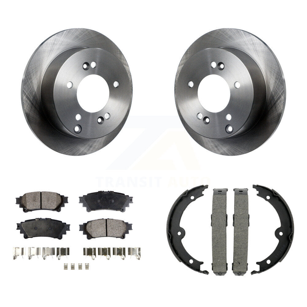 Kit de plaquettes semi-métalliques et de freins de stationnement pour rotors de disque arrière, pour Lexus IS250