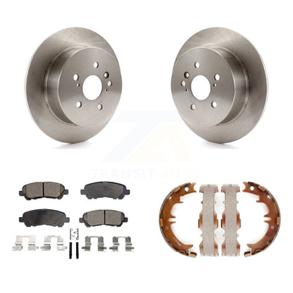 Kit de plaquettes semi-métalliques et de chaussures de stationnement pour rotors de disque arrière, pour Toyota Highlander