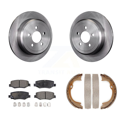 Kit de plaquettes semi-métalliques et de chaussures de stationnement pour rotors de disque arrière, pour Jeep Liberty Dodg