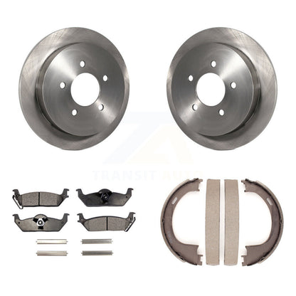 Kit de plaquettes semi-métalliques et de patins de frein de stationnement pour rotors de disque arrière, pour Ford F-150