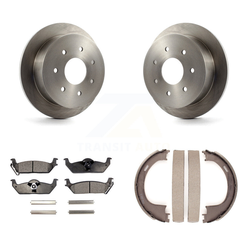 Kit de plaquettes semi-métalliques et de patins de frein de stationnement pour rotors de disque arrière, pour Ford F-150