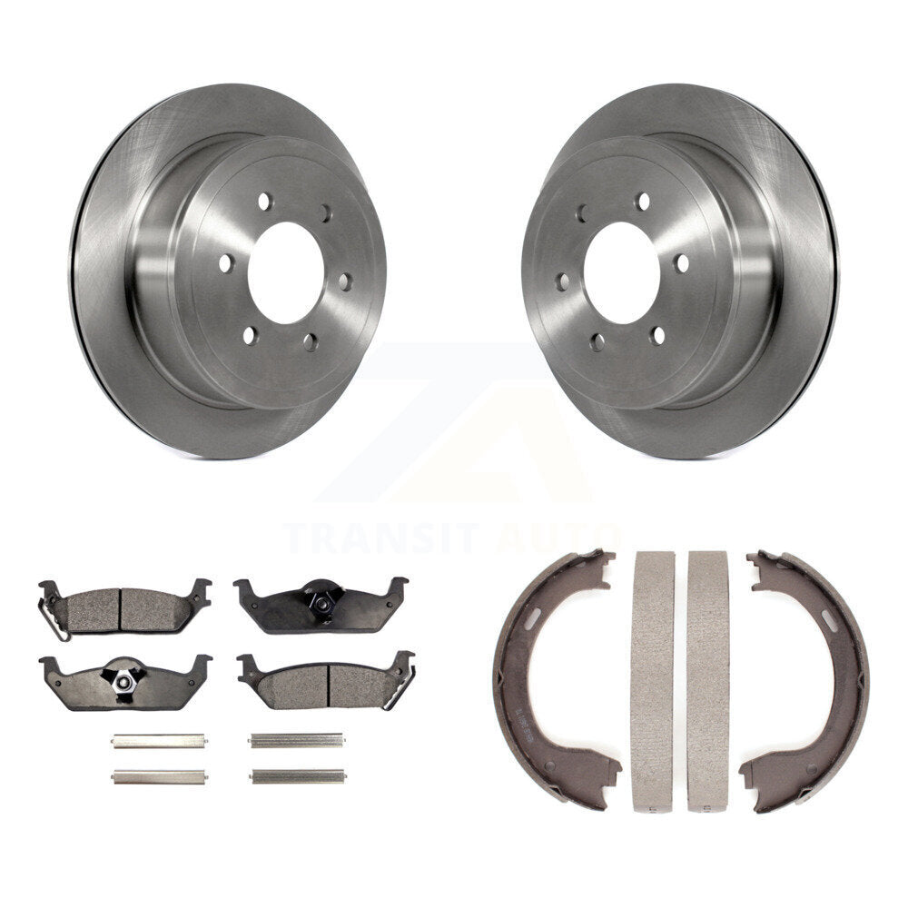 Kit de plaquettes semi-métalliques et de patins de frein de stationnement pour rotors de disque arrière, pour Ford F-150