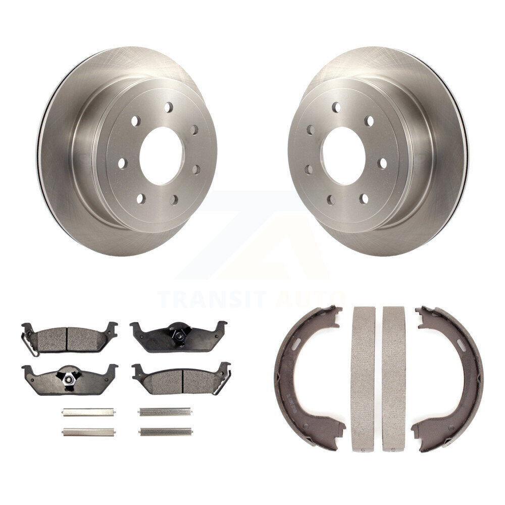 Kit de plaquettes semi-métalliques et de patins de frein de stationnement pour rotors de disque arrière, pour Ford F-150