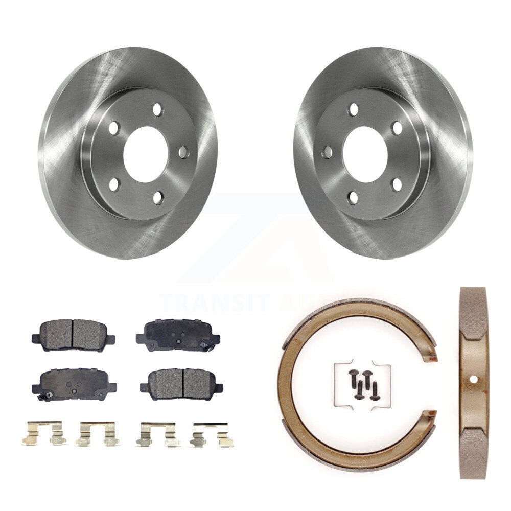 Kit de patins de frein de stationnement, Rotors à disque arrière, plaquettes semi-métalliques, pour Chevrolet Impal