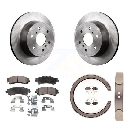 Kit de plaquettes semi-métalliques et de patins de frein de stationnement pour rotors de disque arrière K8F-104698