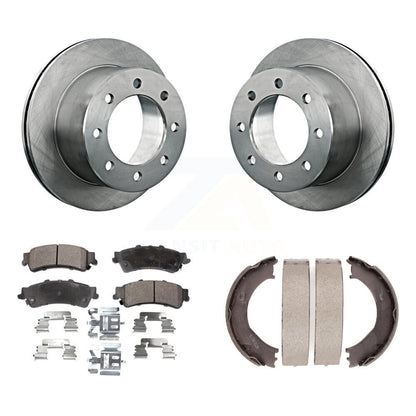 Kit de plaquettes semi-métalliques et de chaussures de stationnement pour disques arrière, pour GMC Sierra 350 2001