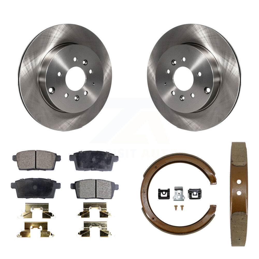 Kit de plaquettes semi-métalliques et de chaussures de stationnement pour disques arrière, pour Mazda CX-2007 – 2012