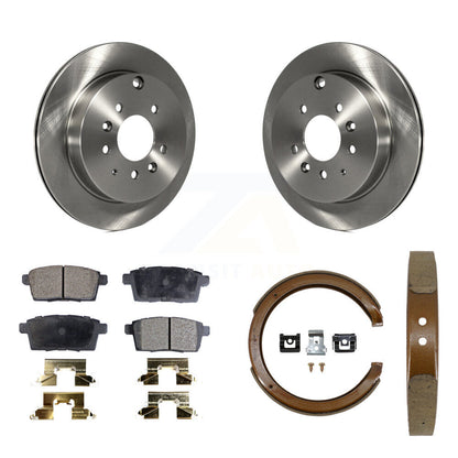 Kit de plaquettes semi-métalliques et de chaussures de stationnement, Rotors à disque arrière, pour Ford Edge Mazda CX-