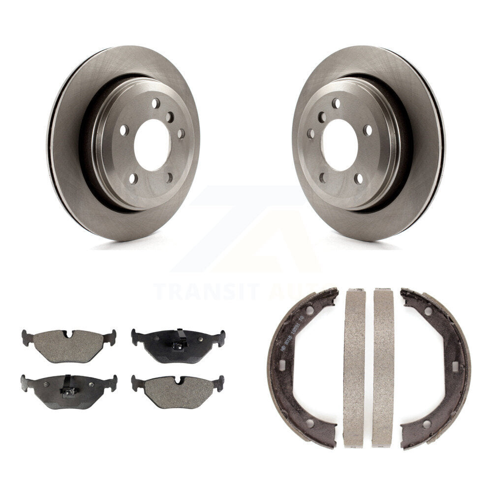 Kit de plaquettes semi-métalliques et de chaussures de stationnement pour rotors de disque arrière, pour BMW 325xi 2001 – 2005