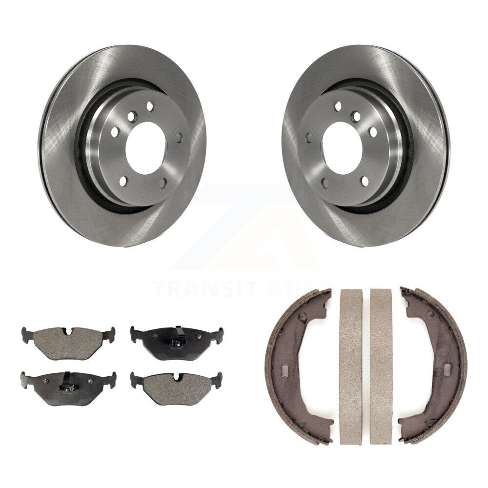 Kit de plaquettes semi-métalliques et de chaussures de stationnement, Rotors à disque arrière, pour BMW 325i 325Ci 323C